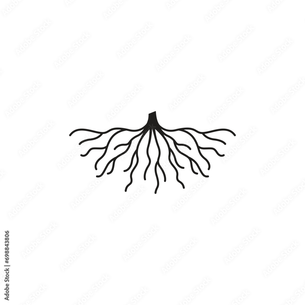 Canvas Prints root icon vector