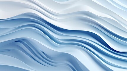 abstract blue background with smooth lines and waves in it - obrazy, fototapety, plakaty