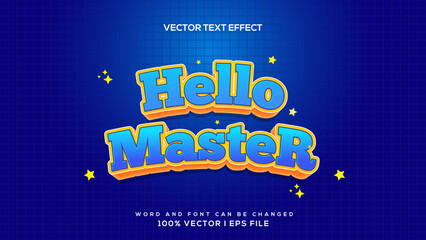 Vector 3D text style