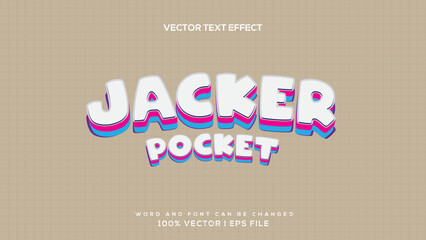 Vector 3D text style