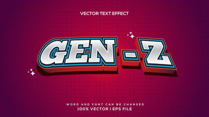 Vector 3D text style