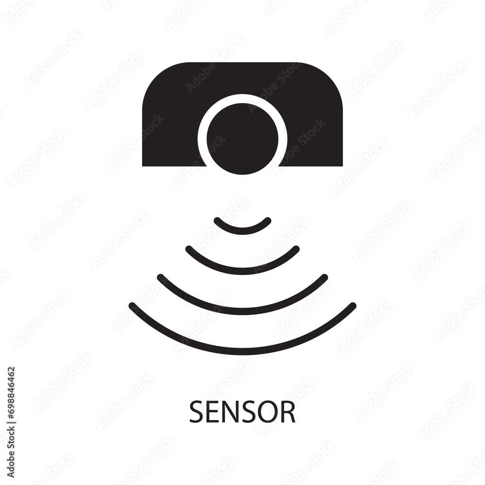 Poster sensor icon , creative sensor icon. for web design, apps, simple illustration on white background..e