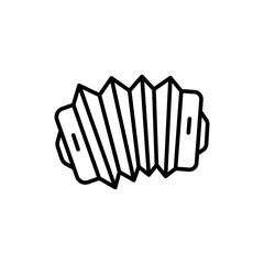 Accordion outline icons, music vector illustration ,simple transparent graphic element .Isolated on white background