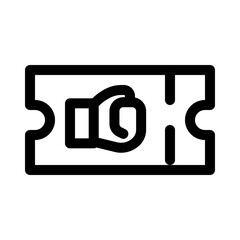 Boxing Ticket Icon