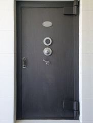 bank vault walk in safe door with combination lock - obrazy, fototapety, plakaty
