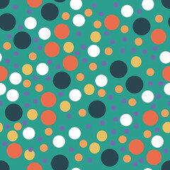 Seamless Retro Cicles Patterns in Retro Colors
