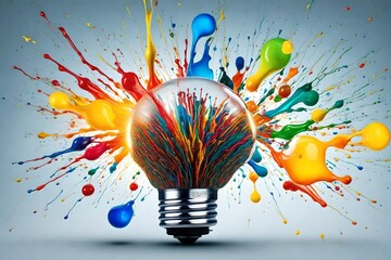colorful splashes