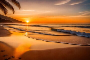 sunset at the beach
