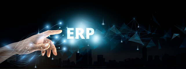 Enterprise Resource Planning ERP Business Cocept
