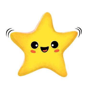 yellow star emoji happy cheerful cute
