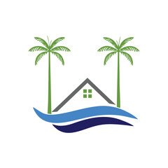 home lake logo design