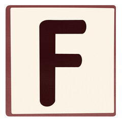 Alphabet letter F