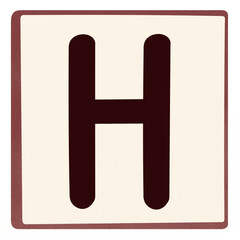 Alphabet letter H