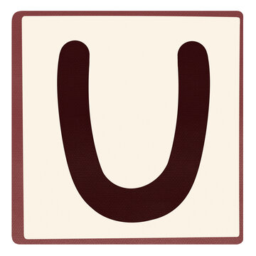 Alphabet letter U