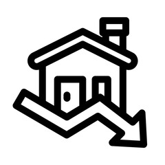 Property Value Decrease Icon