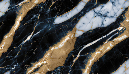 black Portoro marble with blue and white veins. The black natural texture of marble. abstract black, white, gold, and yellow marble. hi, gloss texture of marble stone for digital wall tiles design.