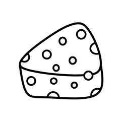 cheese outline black and white