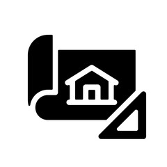 Building Blueprint Icon