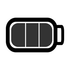 Full battery icon vector. Editable and changeable color.