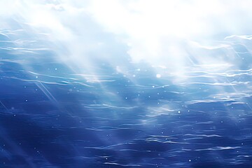 blue under ocean background, watercolor