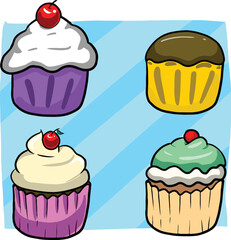 cupcake handdraw