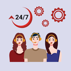 Customer service design, vector illustration eps 10.