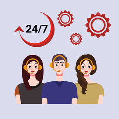 Customer service design, vector illustration eps 10.