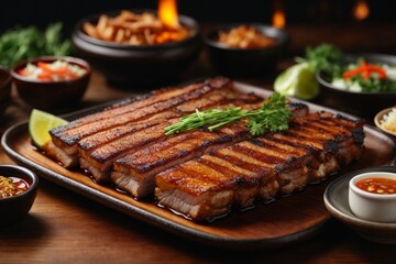 grilled wings (Samgyeopsal)