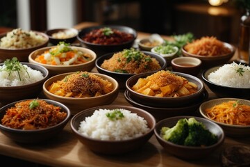 Obraz premium South Korea food market (Banchan)