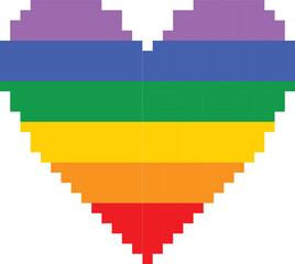 rainbow flag heart