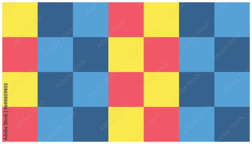 Poster seamless geometric pattern in the colors of the national flag of ukraine. background template with g