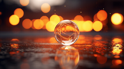 Beautiful glass crystal warm background picture
