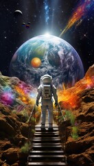 astronaut in space