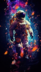 Fototapeta premium astronaut in space