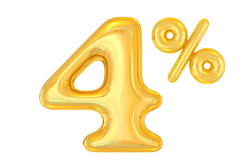 4 percent sale offer in 3d