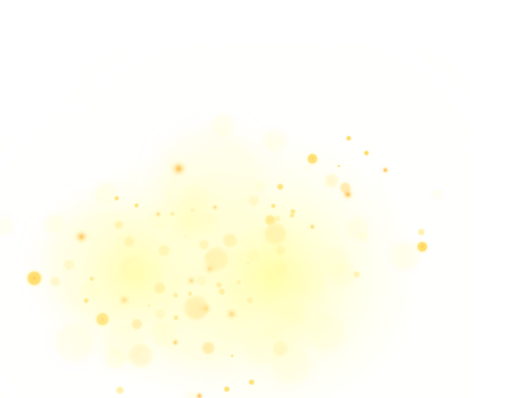 Abstract transparent light background with bokeh effects in yellow colors. Transparency only in PNG format
