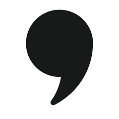 comma symbol icon vector