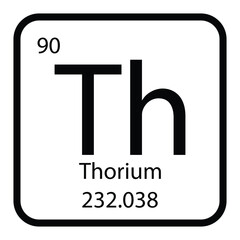 Thorium icon vektor