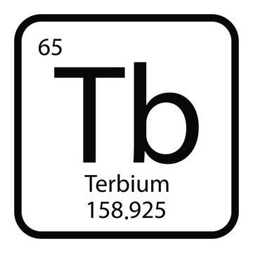 Terbium icon vektor