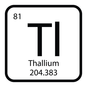 Thallium icon vektor