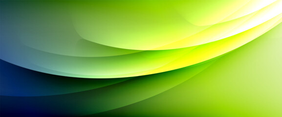 Dynamic flowing waves on gradient color background. Vector illustration For Wallpaper, Banner, Background, Card, Book Illustration, landing page