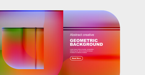 Fototapeta premium Minimal geometric vector abstract background