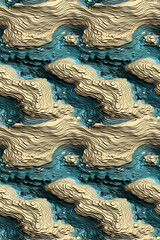 Perfectly Seamless Abstract Mountain Pattern