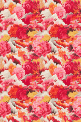 Perfectly Seamless Abstract Floral Pattern