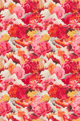 Perfectly Seamless Abstract Floral Pattern