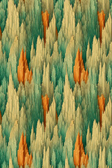 Perfectly Seamless Abstract Mountain Pattern