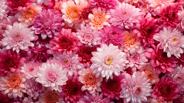 pink chrysanthemum flowers HD 8K wallpaper Stock Photographic Image 