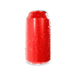 Soda can isolated on white background. 3d-rendering