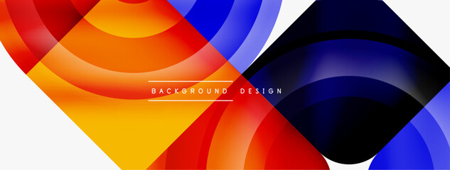 Fototapeta premium Circle abstract background. Wallpaper, banner, background, landing page, wall art, invitation, print, poster