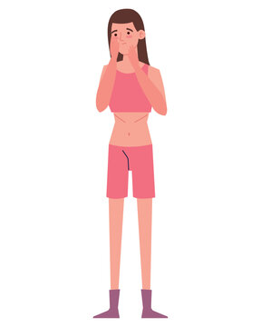 anorexia woman character